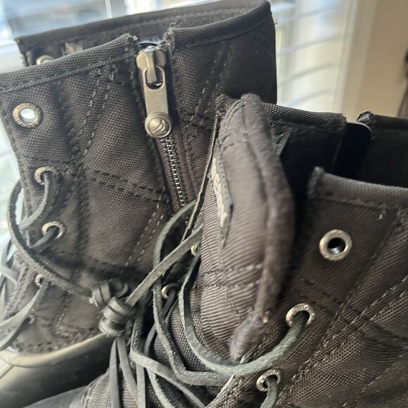 Sperry Saltwater Womens Size 9W Black Waterproof Quilted Duck Boots Shoes - Picture 6 of 16